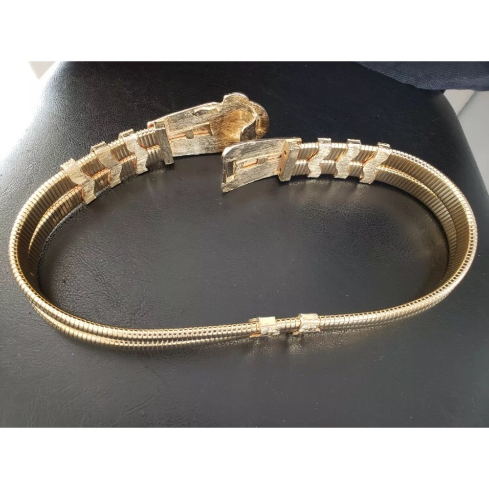 Judith Leiber Gold Lion’s Head Belt - Picture 6 of 8